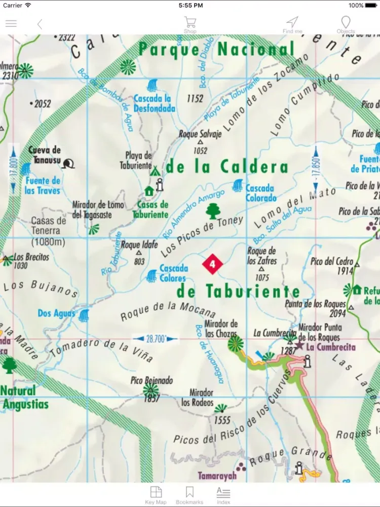 La Palma, El Hierro. Road map. iPad  Ekran Görüntüleri