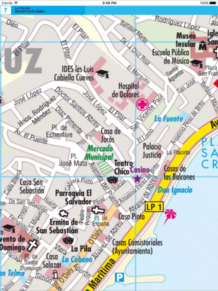 La Palma, El Hierro. Road map. iPad  Ekran Görüntüleri