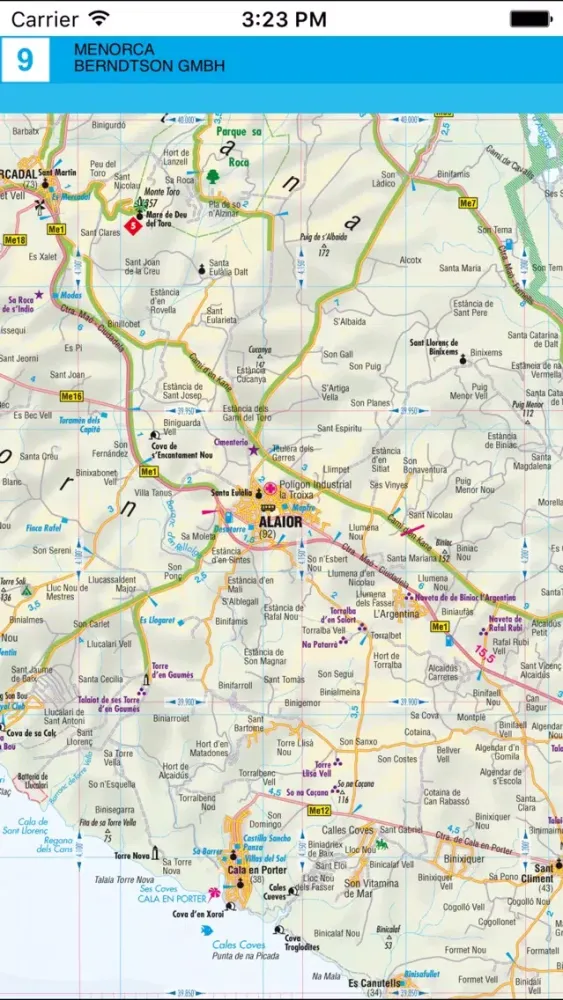 Menorca. Road map. 스크린샷