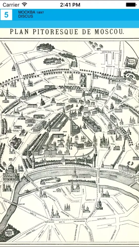 Moscow (1897). Historical map.应用截图