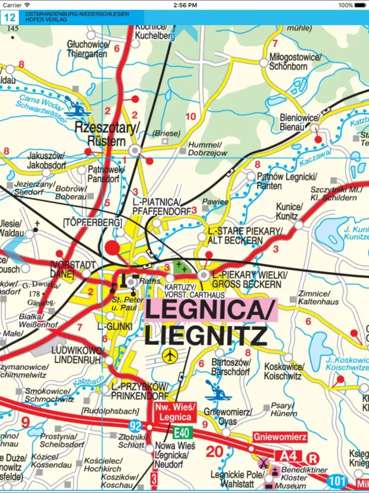 Poland,East Brandenburg,Lower Silesia iPad  Screenshots
