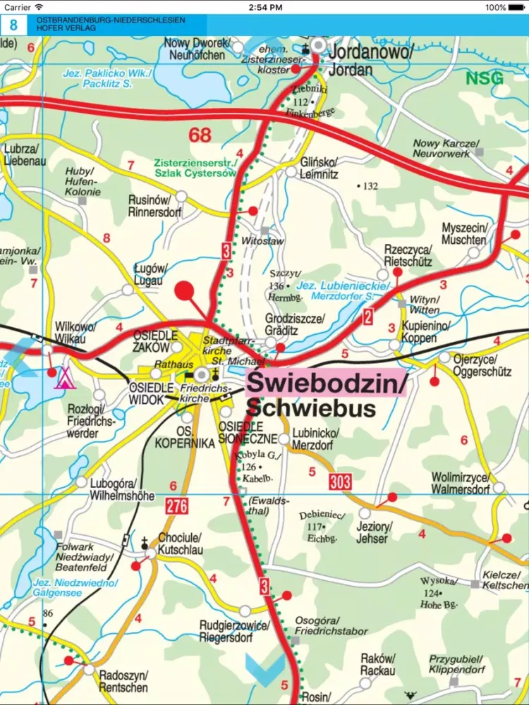 Poland,East Brandenburg,Lower Silesia iPad  Screenshots