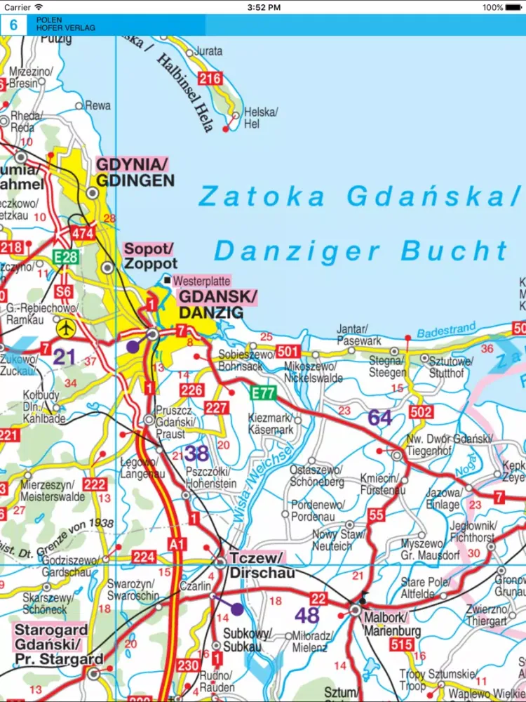 صور Poland. Detailed map iPad 