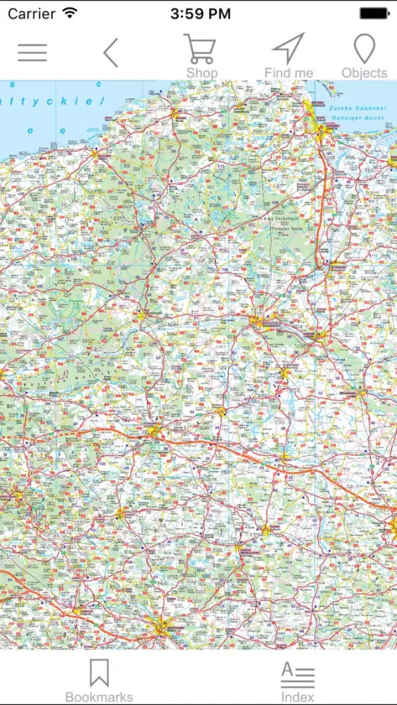 صور Poland. Detailed map