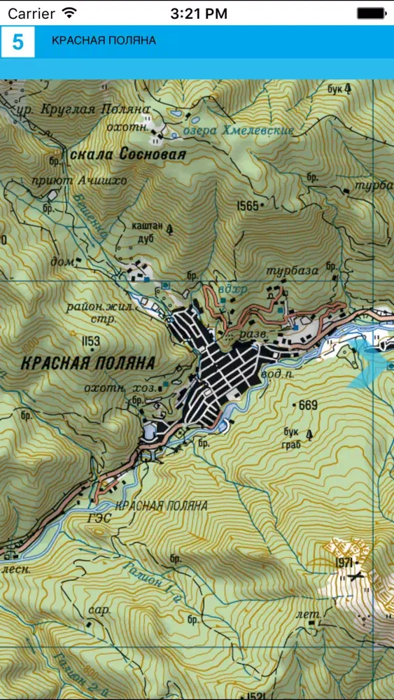 Krasnaya Polyana. Tourist map Screenshots