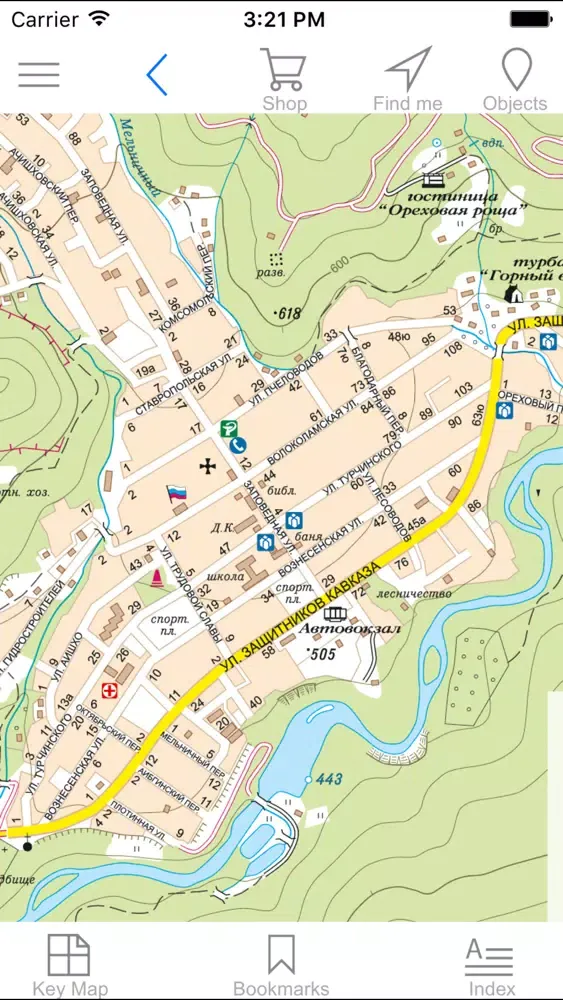 Krasnaya Polyana. Tourist map Screenshots