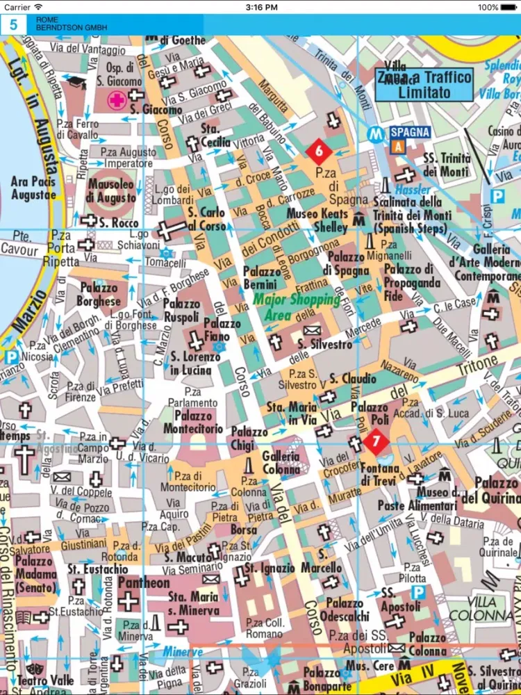 Captures d'écran de Rome. City map iPad 
