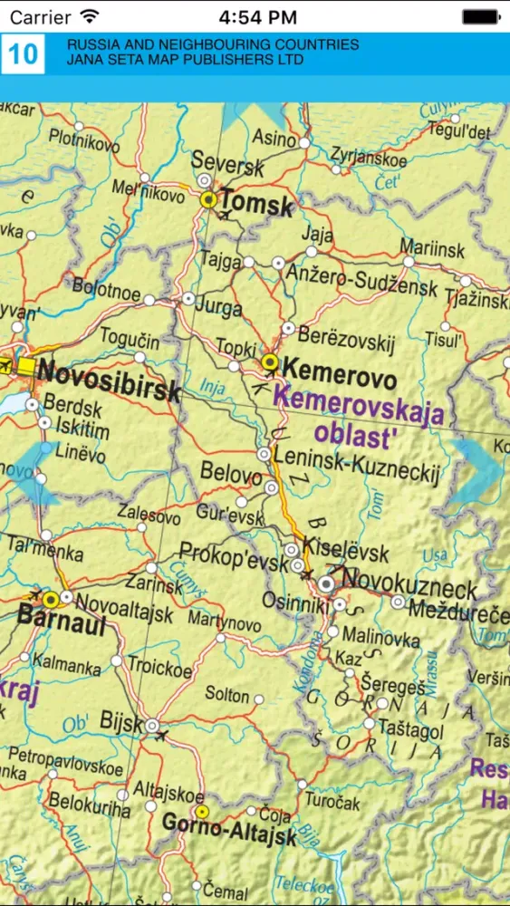 Capturas de pantalla de Russia and neighbouring countries. Road map