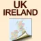 United Kingdom and Ireland. Political map.