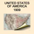 United States of America (1909). Historical map. United States of America (1909). Historical map.