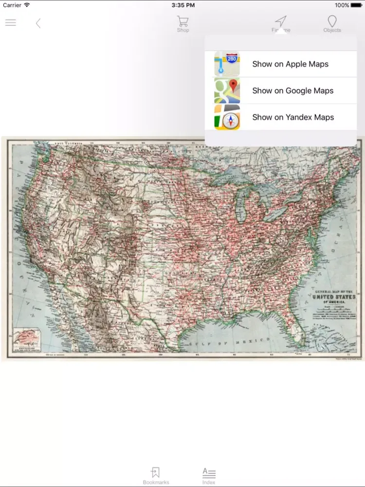 United States of America (1909). Historical map. iPad  Screenshots