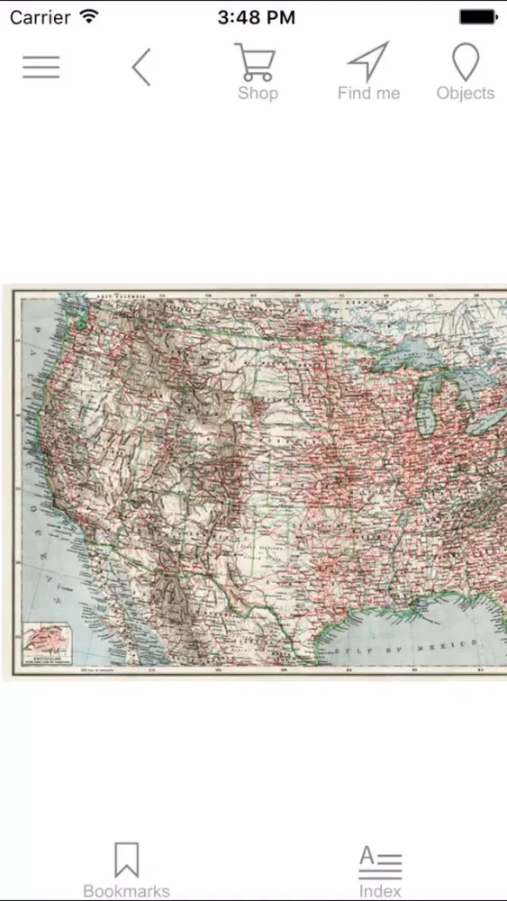 United States of America (1909). Historical map. Screenshots