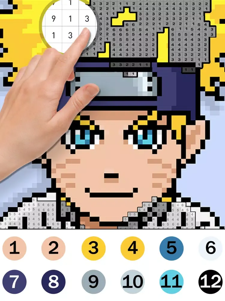 تصاویر ANIME Color by Number Book iPad 