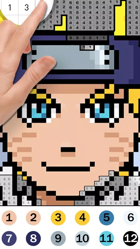 تصاویر ANIME Color by Number Book