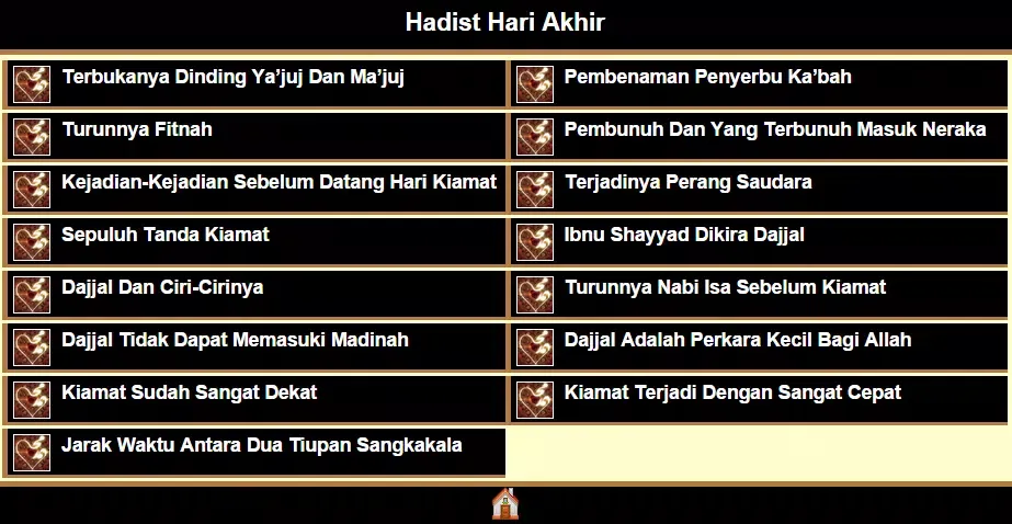 ภาพหน้าจอของ Hadist Hari Akhir