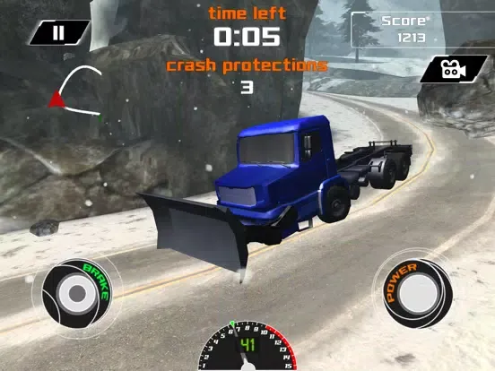 Screenshot di 3D Snow Plow Racing- Extreme Off-Road Winter Race Simulator Free Version iPad 