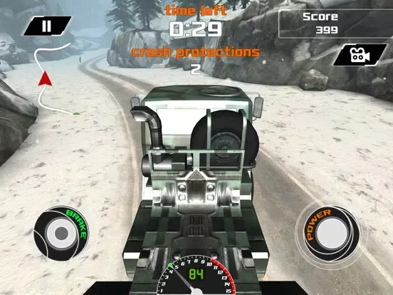 Screenshot di 3D Snow Plow Racing- Extreme Off-Road Winter Race Simulator Free Version iPad 