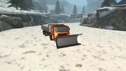 Screenshot di 3D Snow Plow Racing- Extreme Off-Road Winter Race Simulator Free Version