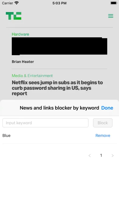 تصاویر Links blocker by keyword