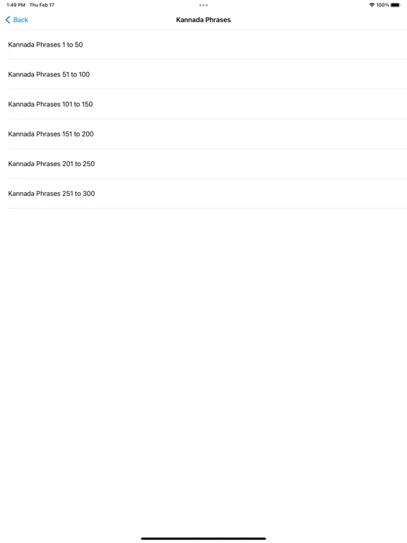 Learn Kannada through Tamil iPad  스크린샷