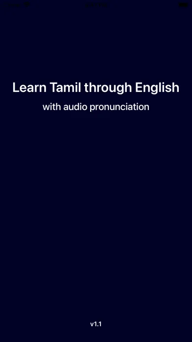 Tangkapan layar Learn Tamil through English