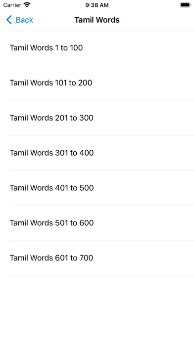 Tangkapan layar Learn Tamil through English