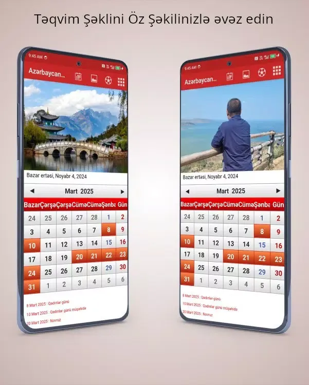 Azərbaycan təqvimi 2024 Screenshots