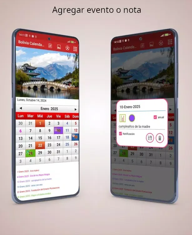Bolivia Calendario 2025 Screenshots