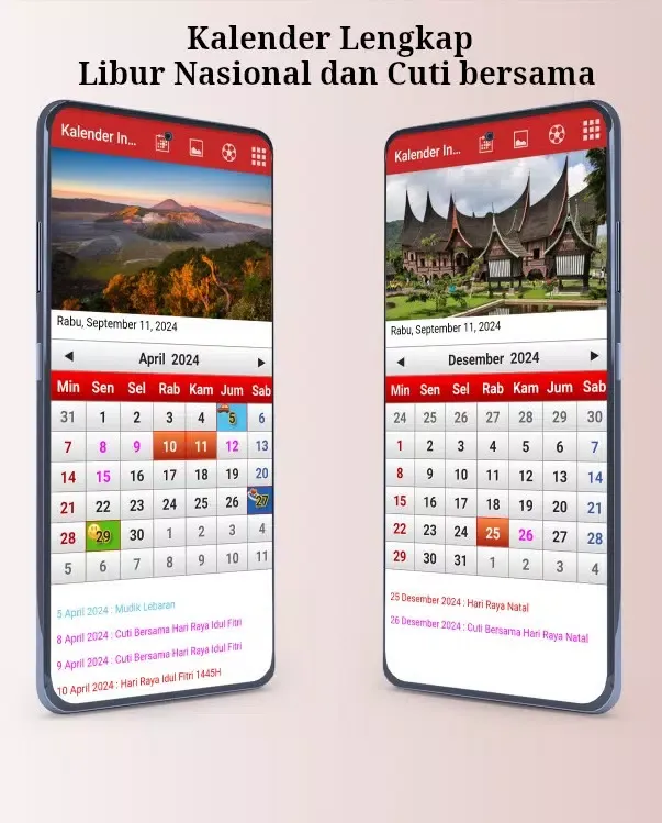 Indonesia Calendar Screenshots