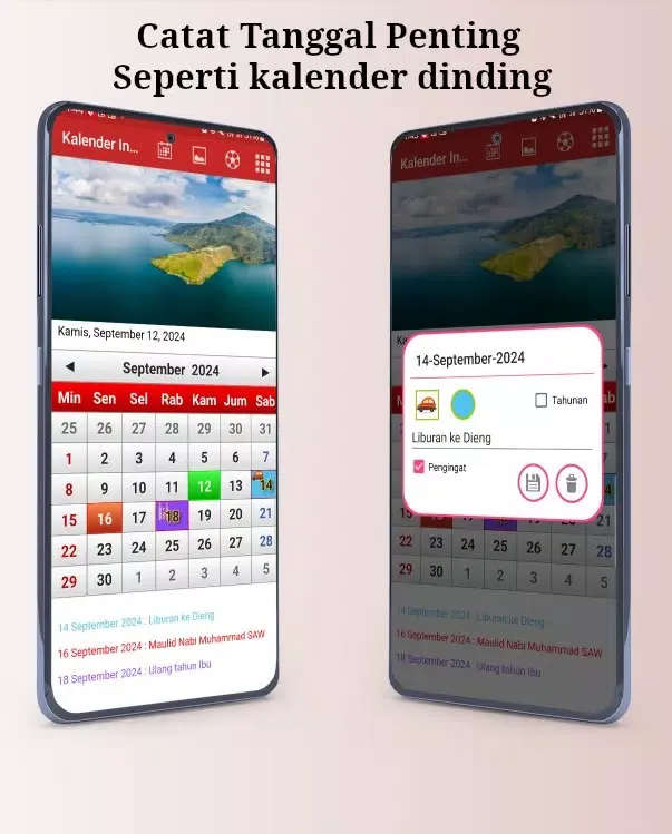 Indonesia Calendar Screenshots