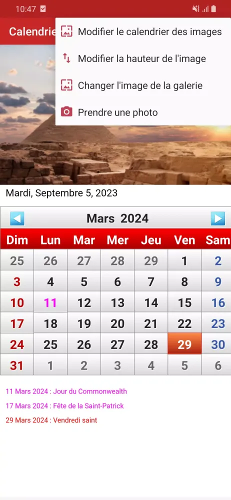 Canada Calendrier 2025 Ekran Görüntüleri