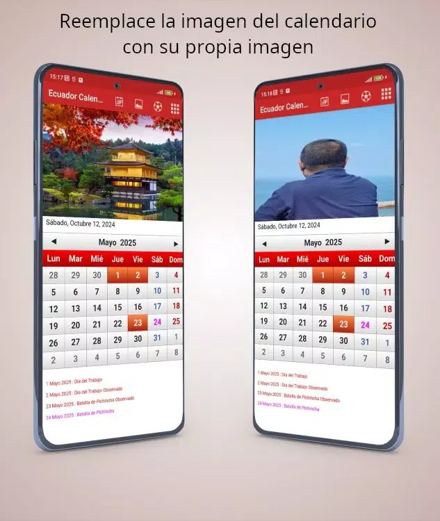 Ecuador Calendario 2025 Screenshots