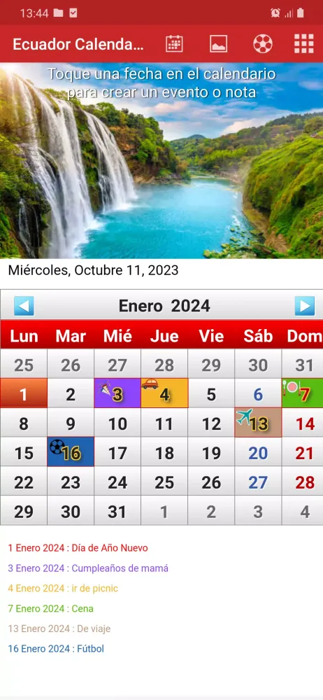 Ecuador Calendario 2025 Screenshots