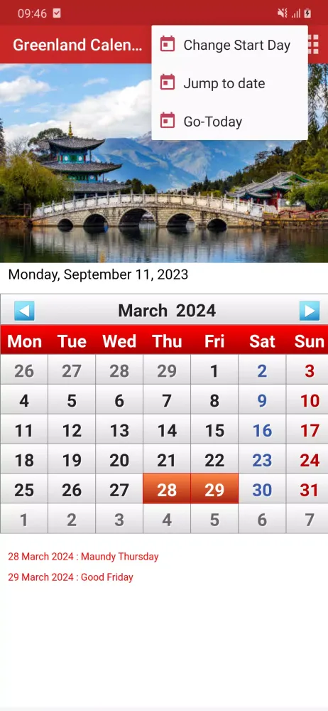 Greenland Calendar 2025 Screenshots