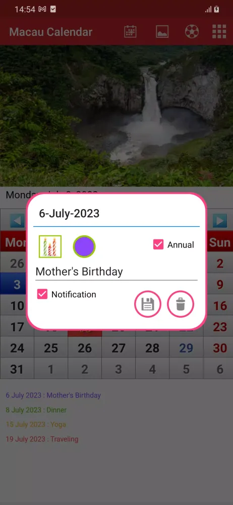 Macau Calendar 2025 스크린샷