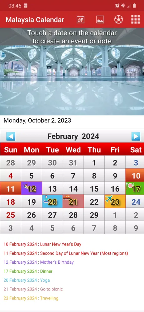 Malaysia Calendar 2025 Screenshots