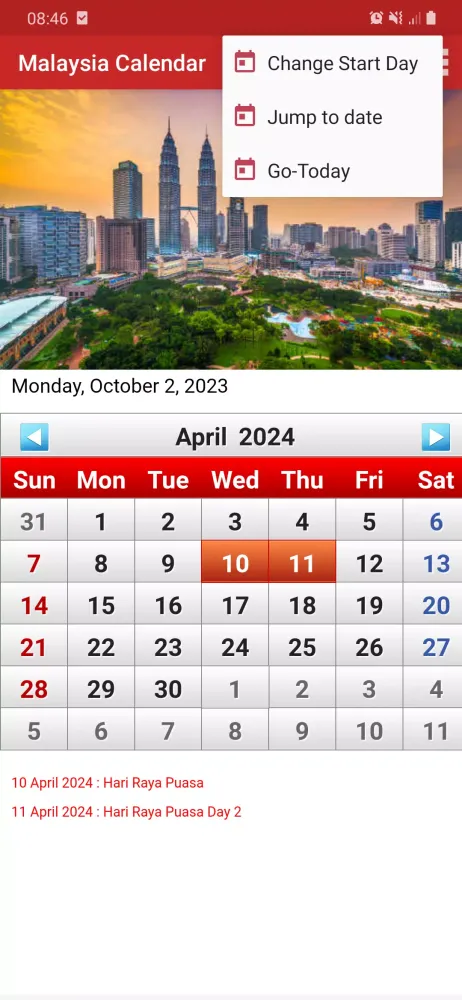 Malaysia Calendar 2025 Screenshots