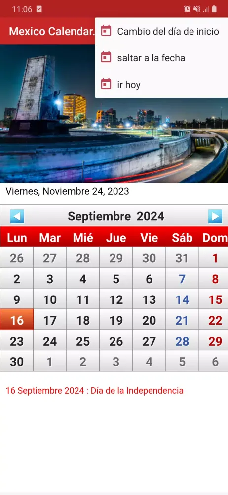 Capturas de tela do Mexico Calendario 2025