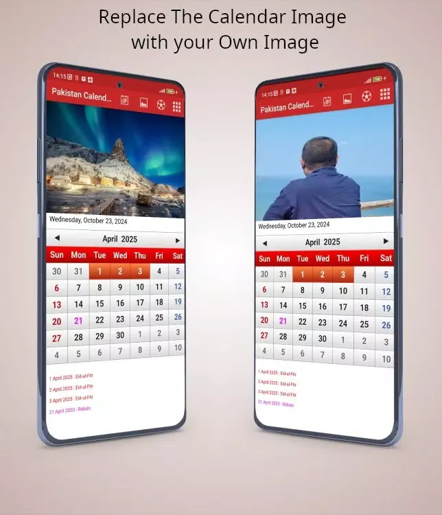 Capturas de tela do Pakistan Calendar 2025