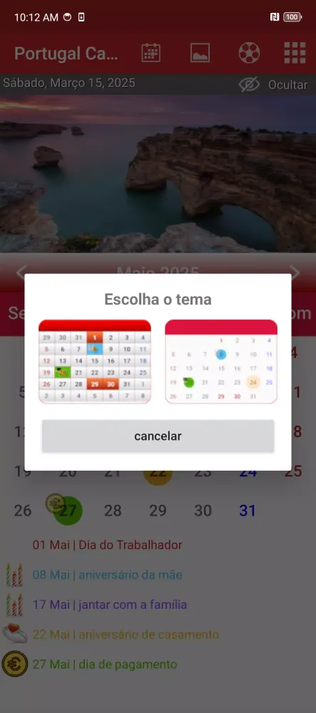 صور Portugal Calendário 2025