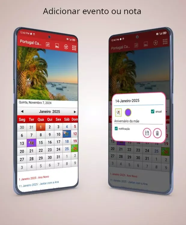 صور Portugal Calendário 2025