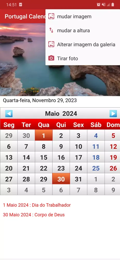 صور Portugal Calendário 2025