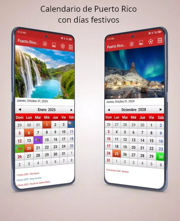 Puerto Rico Calendario 2025 Screenshots