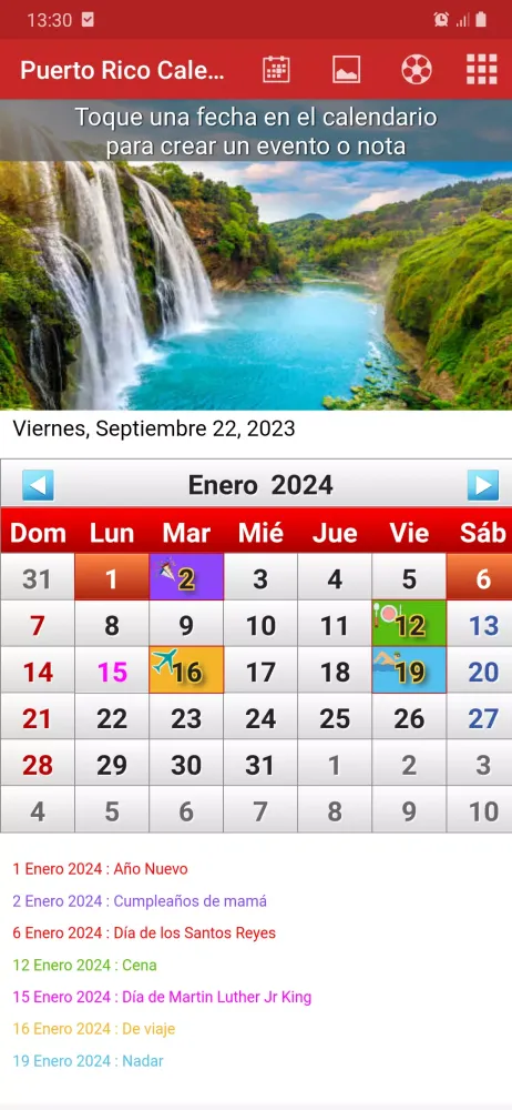 Puerto Rico Calendario 2025 Screenshots