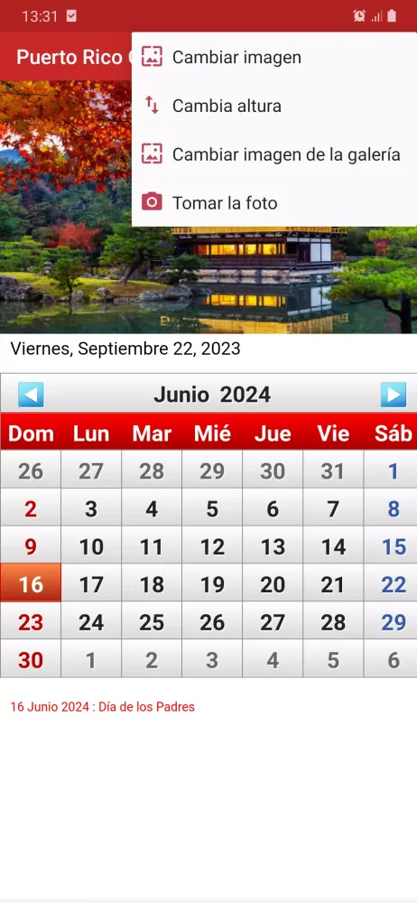 Puerto Rico Calendario 2025 Screenshots
