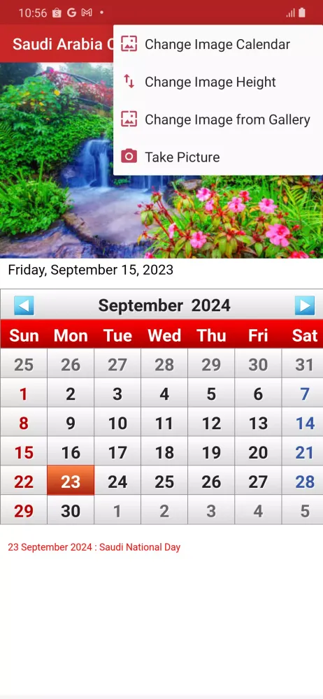 Capturas de pantalla de Saudi Arabia Calendar 2024