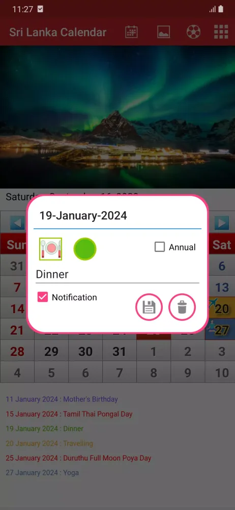 Sri Lanka Calendar 2025 Screenshots