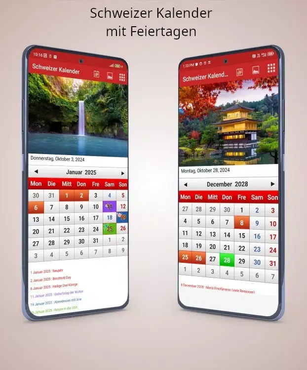 Switzerland Calendar 2023 স্ক্রিনশট