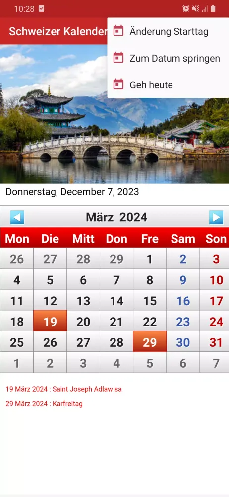 Switzerland Calendar 2023 স্ক্রিনশট