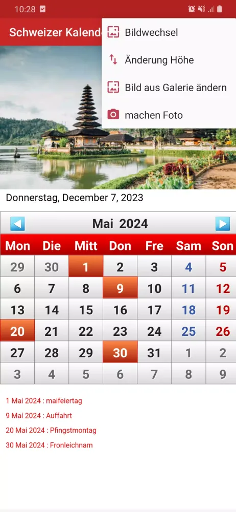 Switzerland Calendar 2023 স্ক্রিনশট